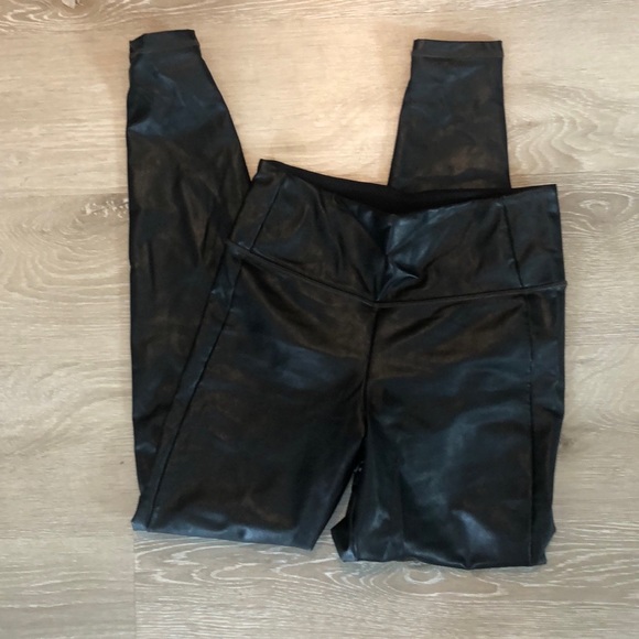 Athleta Pants - Athleta Leather Leggings